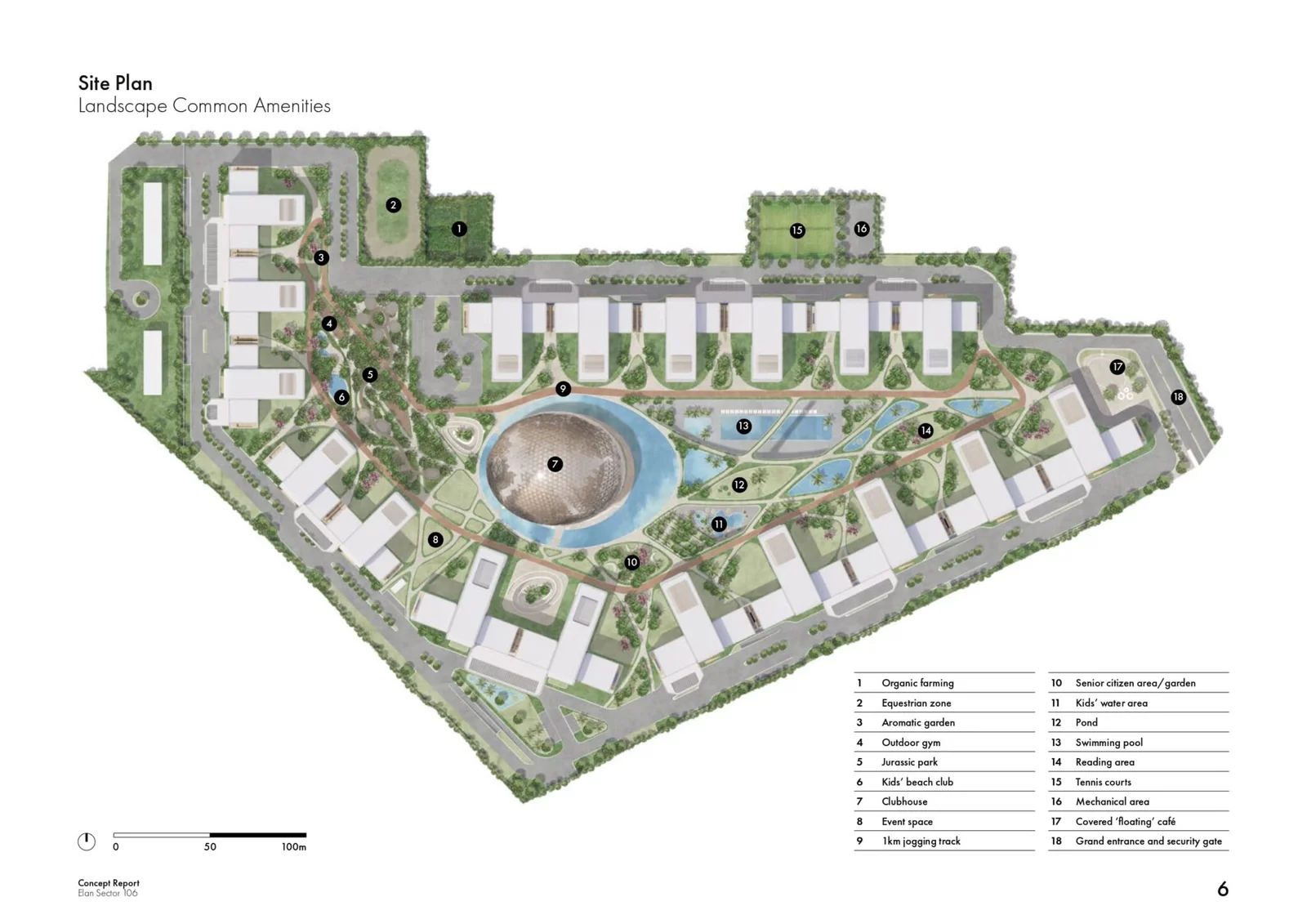 Elan The Presidential Residential property Site Plan 1